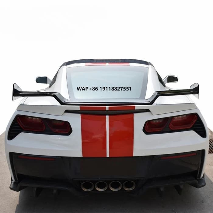 Carbon Fiber Tail Wing Spoiler for Corvette C7 Rear Trunk Spoiler