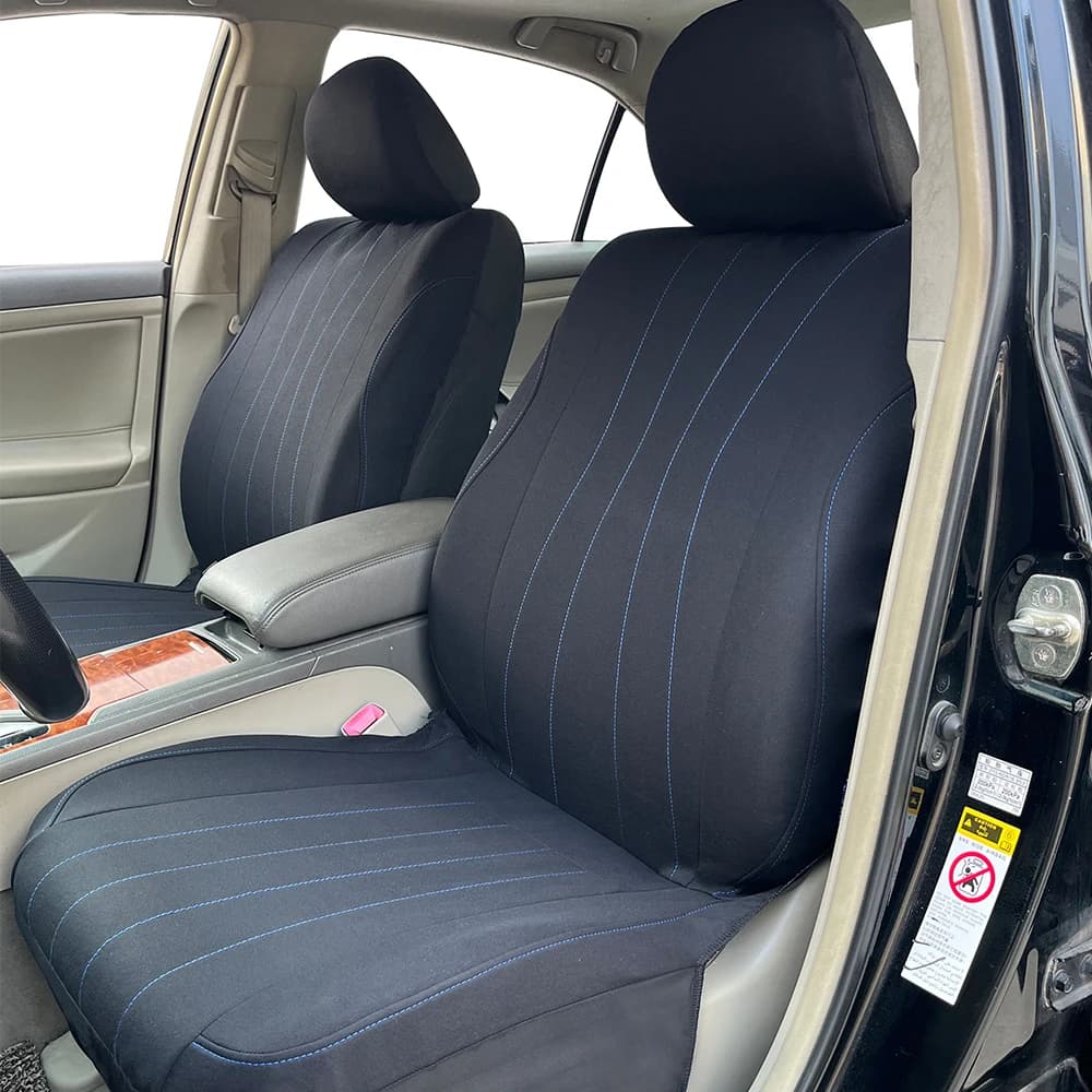 Universal High Quality Polyester Fabric Seat Covers Fit for Most Car SUV Truck Van Vehicle Seat Protector Set with Sport Line