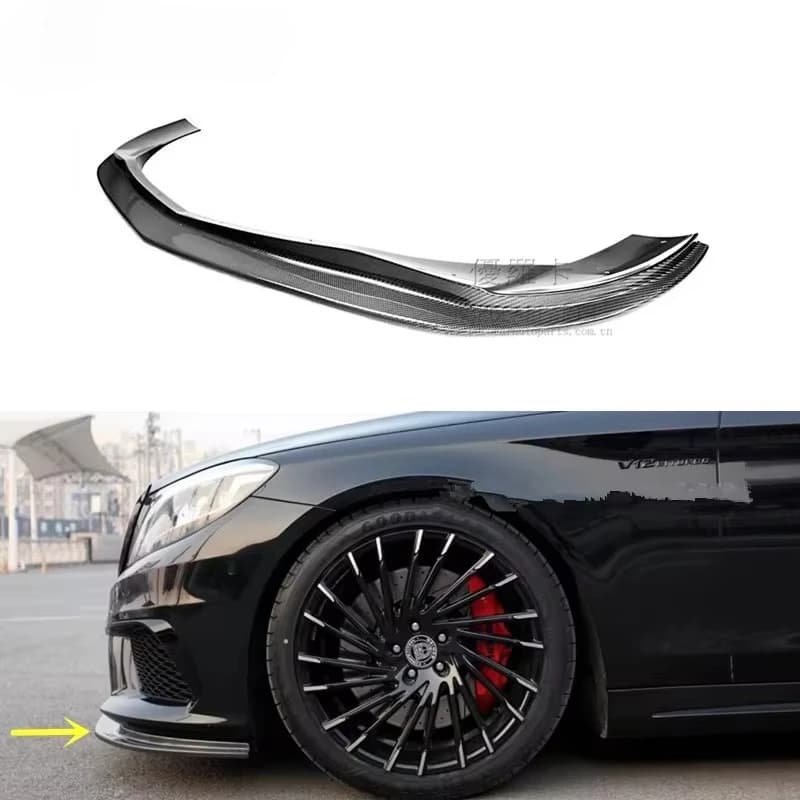Front Rear Lip W222 Carbon Fiber Part Fit for W222 S63 S65 To KohlenS-style Carbon Fbier for S65 S63 Body Kit Lower Lip Diff
