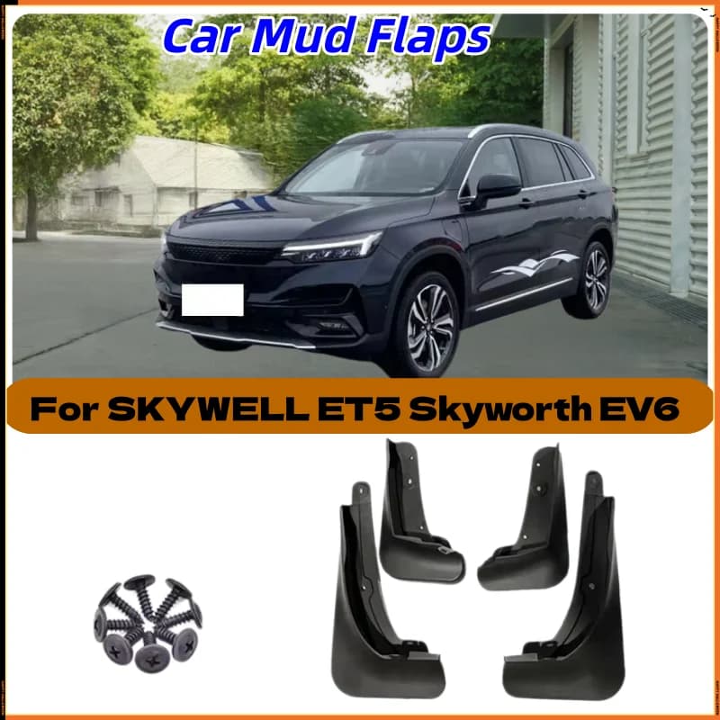 Car Mudguards For SKYWELL ET5 Skyworth EV6 Elaris Beo Imperium SEV 2021~2023 Front Rear Mud Splash Guards Fender Car Accessories