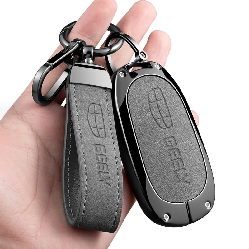 Zinc alloy car key protective case, suitable for 2025 Geely GEOME Galaxy Light Star Wishes 2025 Exploring Youth Edition keychain