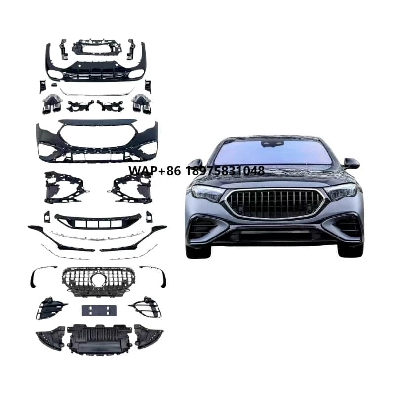 Pharri E53 Style New Bumper for 2024-2025 E Class W214 Sport Bolt-On Universal Fitment Retrofit Upgrade