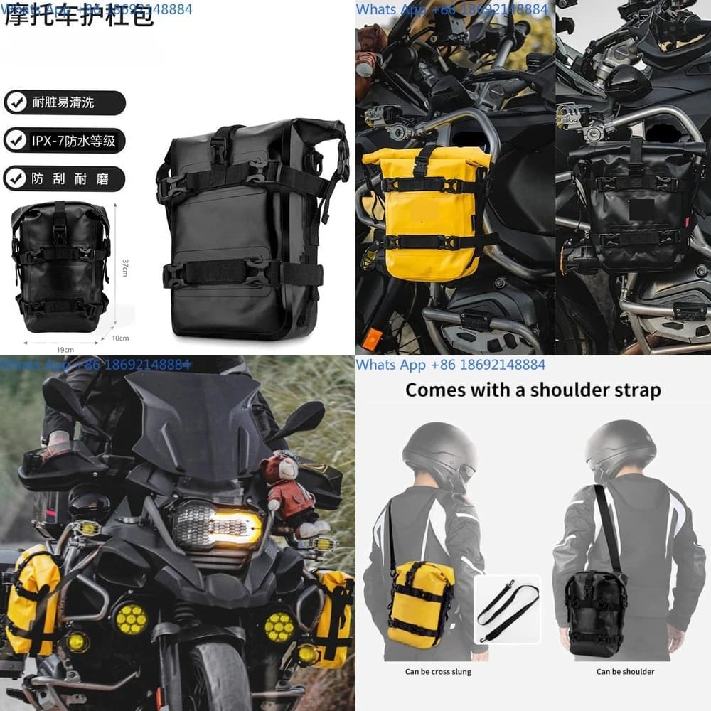 Waterproof Motorcycle Side Bag Multi Functional Riding Backpack Quick Release Waterproof Touring Pannier
