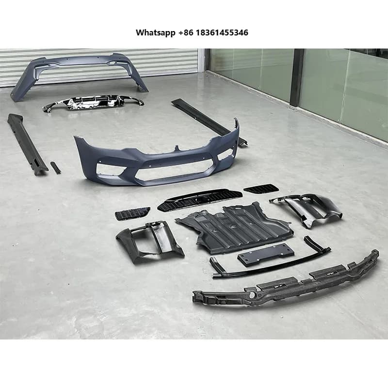 18-20 For G30/g38 Body Kits Upgraded F90 M5 Style PP Material Front Bumper Rear Bumper Side Skirts Body Kit