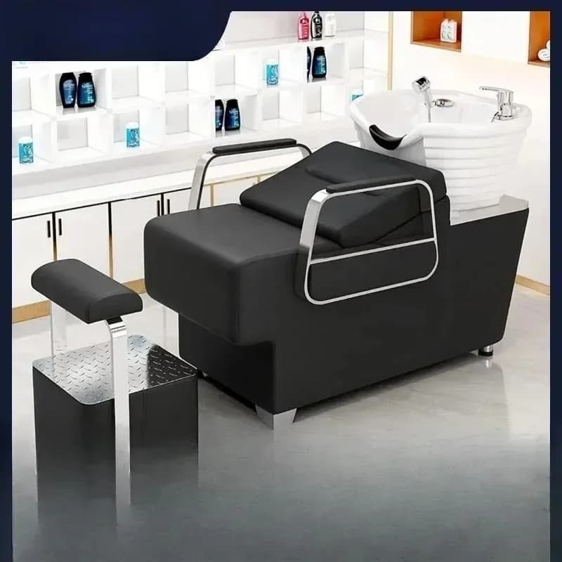 Special factory direct sales hair salon Internet celebrity high-end hair bed semi-flat flush bed