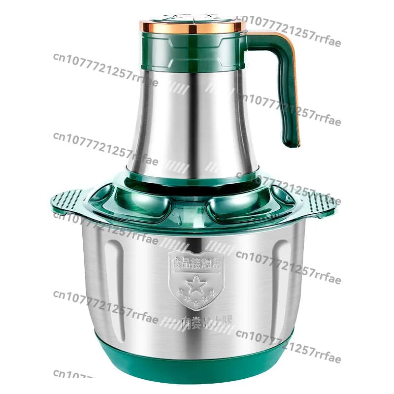 5L6 Leaf Knife Large Capacity Electric Meat Grinder Household Stainless Steel Multifunctional Stirring Stuffing, Pepper Stirring