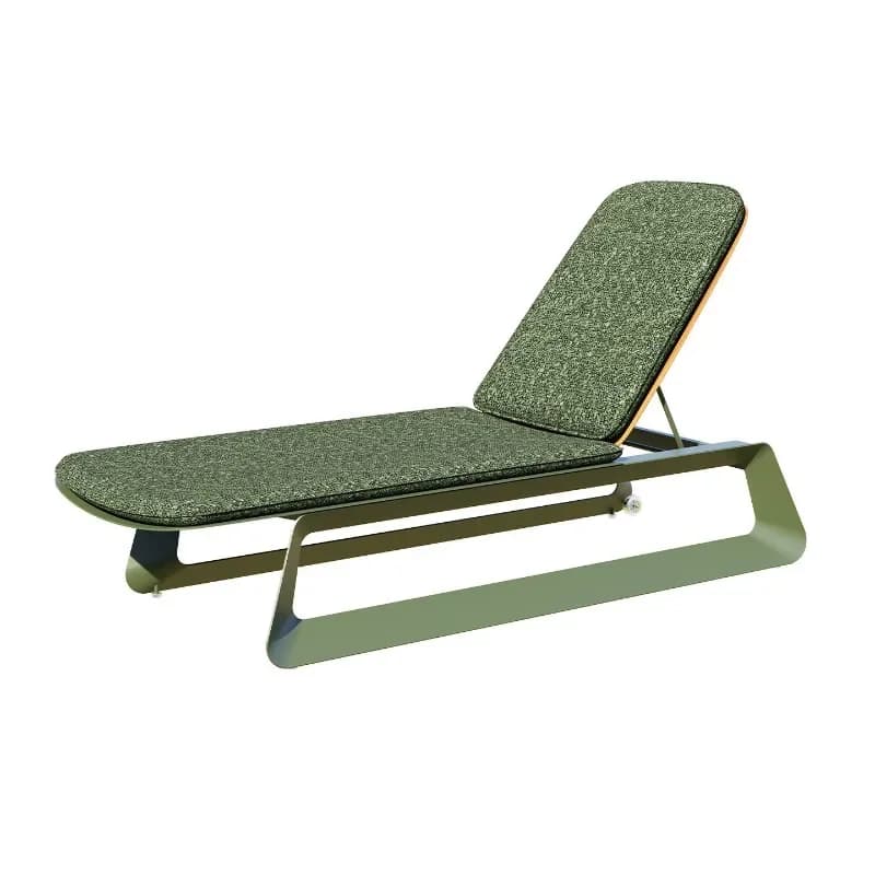 Outdoor recliner beach chair bed, outdoor folding recliner bed