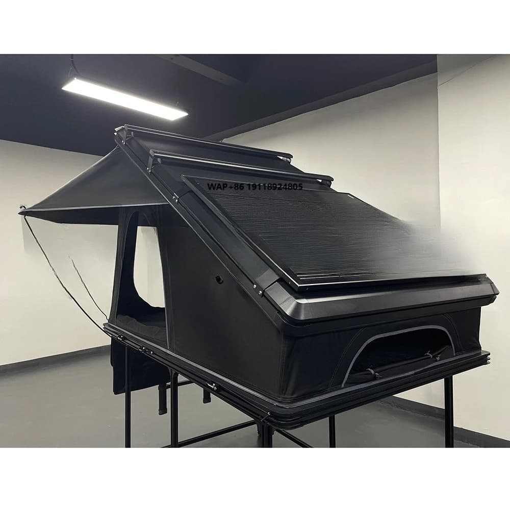 Popular 4x4 Offroad Roof Top Camping Tent Fast Setup Aluminum Roof Top Tent Hard Shell Large Space X Hinge Car Rooftop Tent