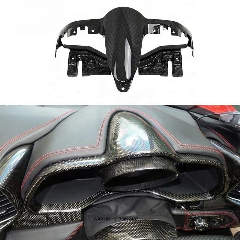Replacement Parts Dry Carbon Fiber OEM Style Car Dash Board Dashboard Cover for 458 Spider