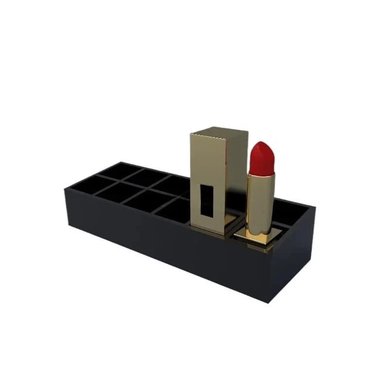 Used for cosmetic lipstick and eyebrow rack organizer lipstick display rack, convenient, practical and durable