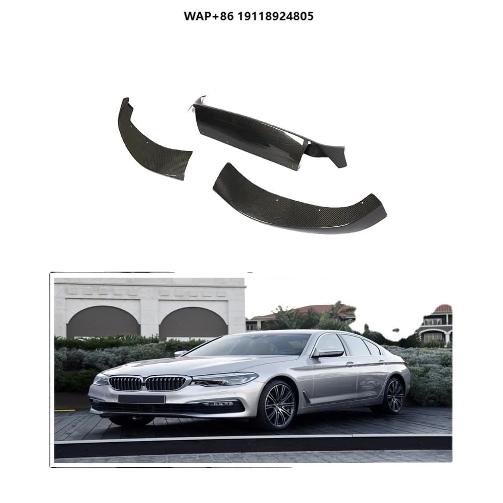 Carbon Fiber Front Bumper Lip for B-MW 5 Series G30 Sedan 4-Door 2018-2019