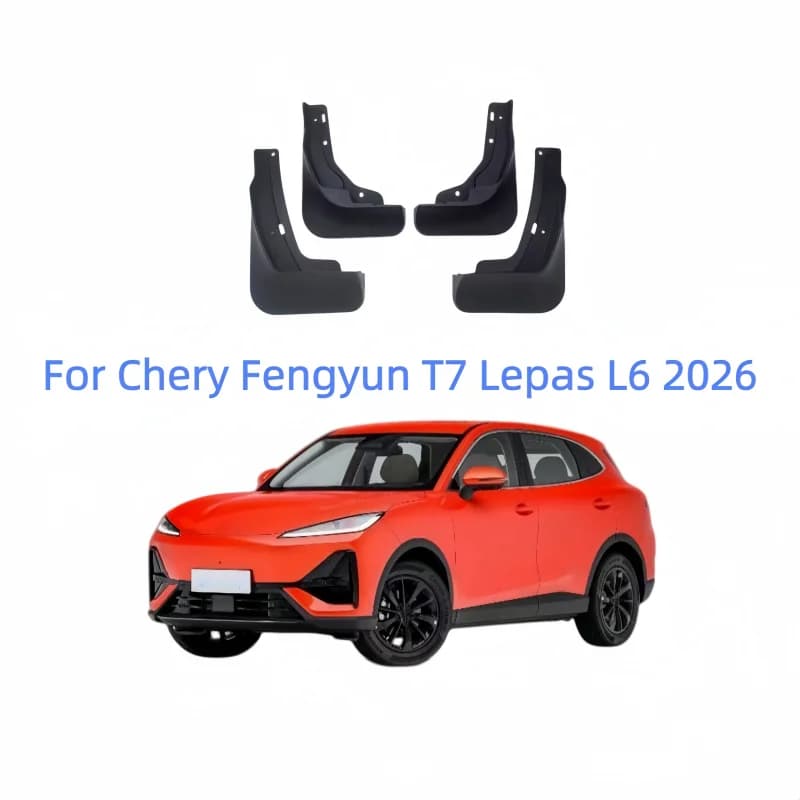 For LEPAS L6 / Chery Fengyun T7 2026 Splash Guards Mudguards Custom Fit Car Fender Flare Splash Guard Set Front Rear OEM Style
