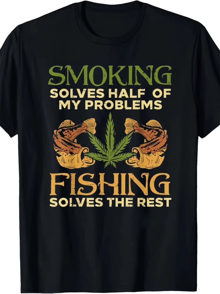 [Hemp pattern T-shirt] 100% cotton hemp pattern T-shirt with short sleeves and round neck.