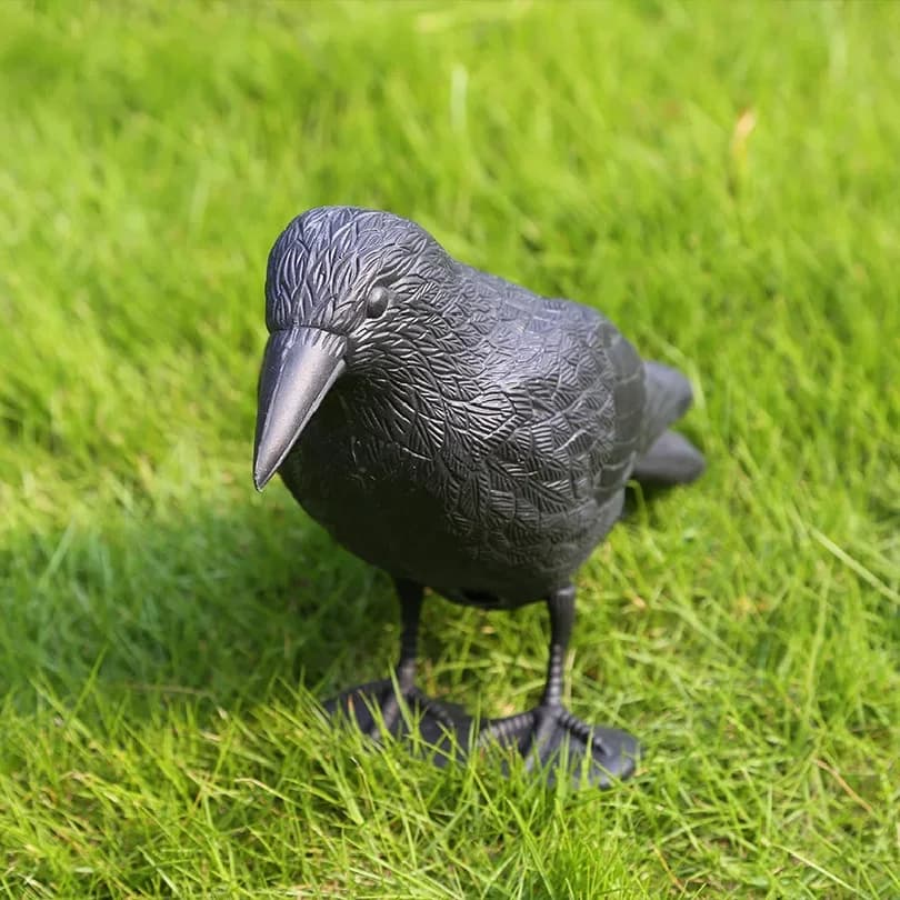 Simulation Crow Black Raven Bird Repellent Natural Pest Control Pigeon Repellent Raven Prop Scary Decoration Party Supplies