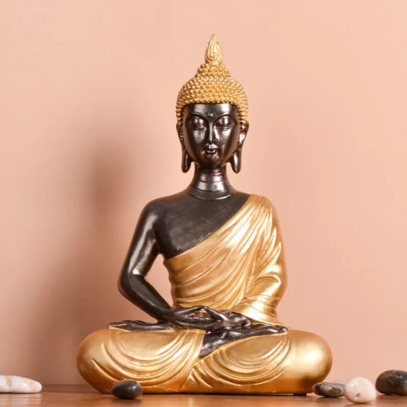 Chinese  Collectible Shakyamuni Buddha Statue home living room foyer decoration