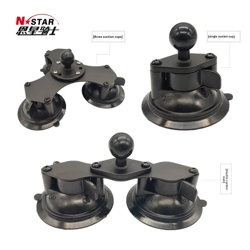 Spot car glass mirror suction cup mobile phone holder walkie-talkie fixed ball head combination suction cup
