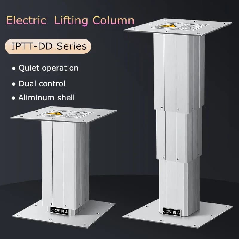 310 Smaller Aluminum Lifting Column Set for Fan Height Adjustable 360mm Stroke Length DC12/24V Wireless Controller IP54