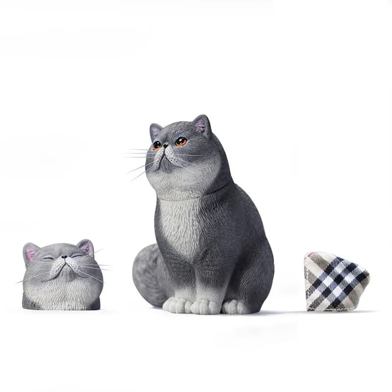 Change head Garfield, cute and cute creative pet cat model trendy play figure ornament periphery