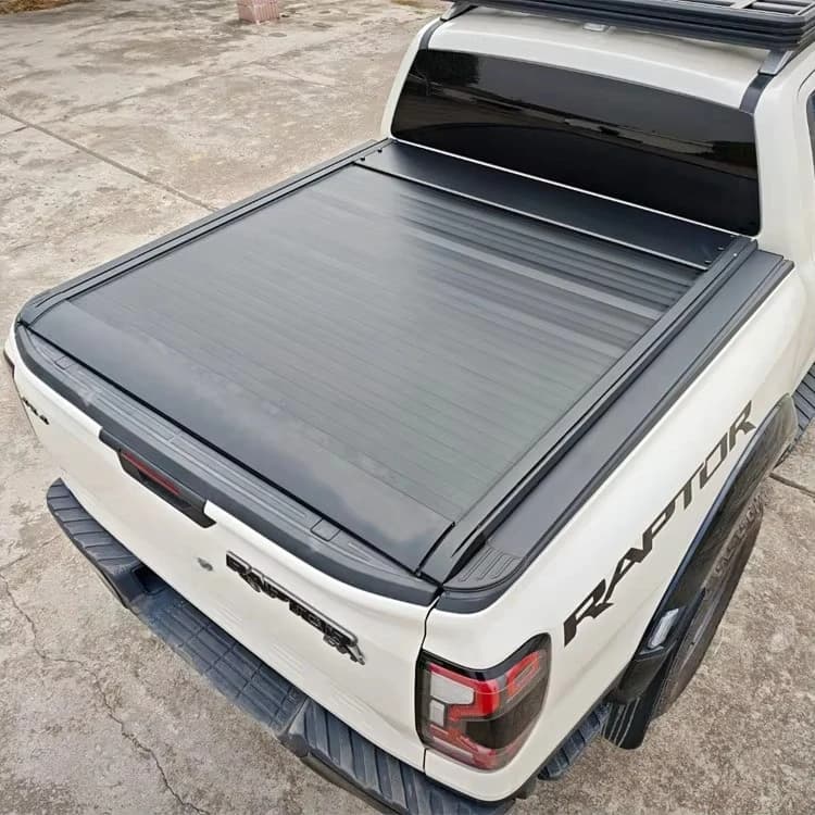 Electric Roller Shutter Cover for Ranger Aluminum Alloy Hard Retractable Waterproof and Anti-theft Tonneau Cover for Ford Raptor