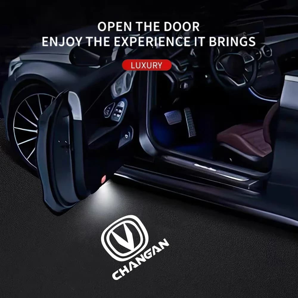 Car Door Welcome Light Puddle Lamp LED 3D Logo For Changan CS75 PLUS CS55 PLUS UNI-S Eado Plus CS35 PLUS Alsvin PLUS UNI-V UNI-T