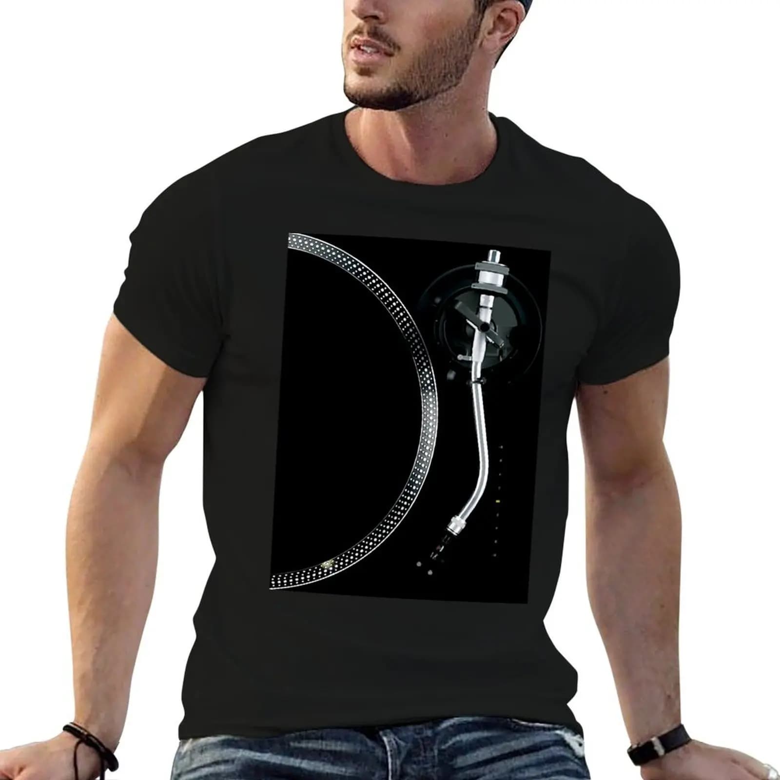 Turntable Tone Arm And Platter T-Shirt cute tops luxury designer Men's t shirts