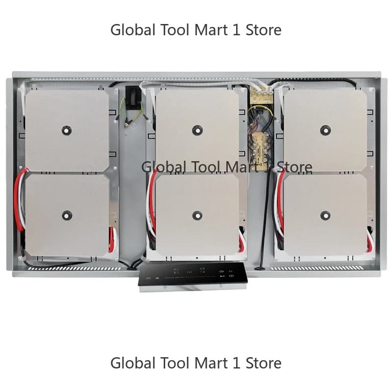 6 Burner Hidden Induction Cooktop Sintered Stone I-nfrared Sensor Household Commercial EU US AU Standard Stove