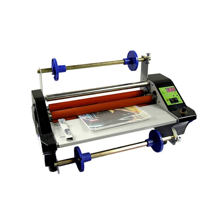 ‌Professional A3 Auto Electric Roll-to-Roll Laminator – Hot & Cold Metal Frame