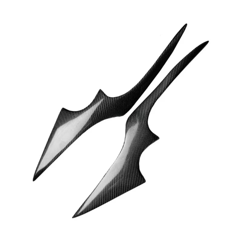 A pair of sales, suitable for 2009-2011 Ford Focus, car carbon fiber lamp eyebrow decorative sticker B model