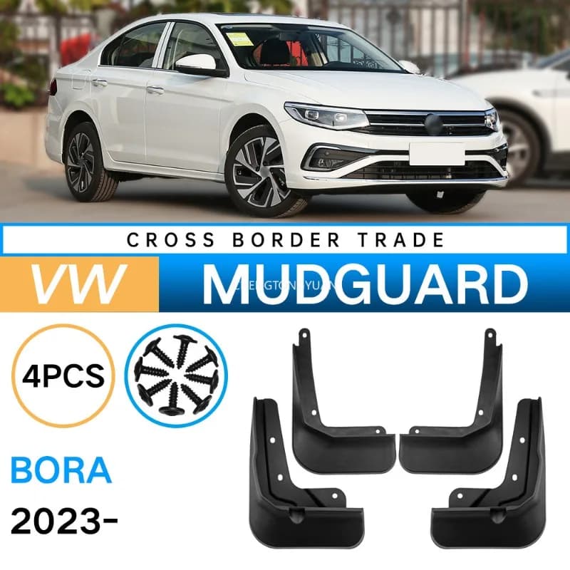 For VW Volkswagen Bora 2023 Mudguards Splash Guards Front Rear Wheels Fender Car Accessories 4Pcs Auto Parts