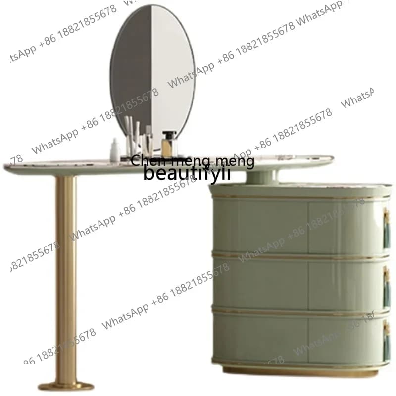 cc182Post-modern light luxury cosmetic table bedroom simple dresser new storage cabinet integrated solid wood desk R