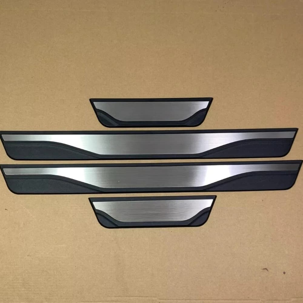 For Honda WR-V WRV 2017-2022 2023 2024 2025 2026 Stainless Steel Door Sill Plate Plastic Cover Styling Trim Sticker Auto 5d Part