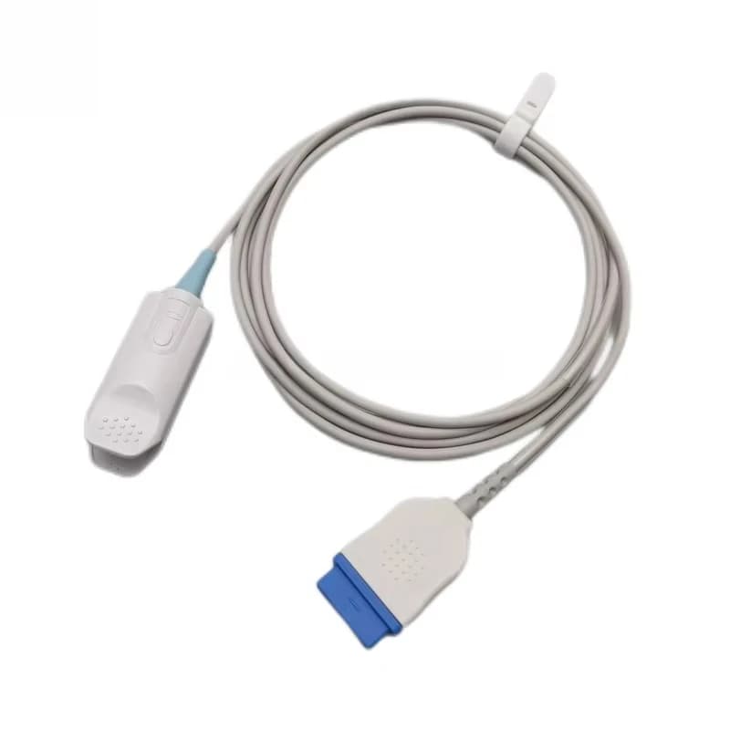 GE Medicals Spo2 Sensor Compatible with GE Reusable Spo2 Probe Adult Finger Clip 11Pin Ohmedas Module