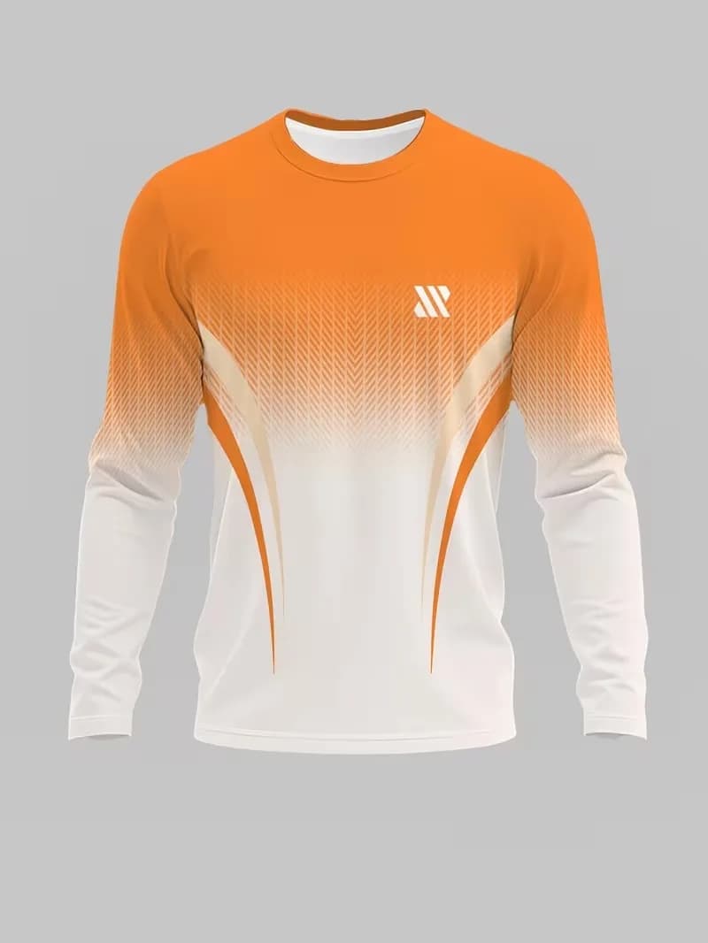 Autumn/Winter Gradient Men's Long Sleeved T-Shirt Sweatshirt Fashion Comfortable Breathable Daily Casual Street Men's Clothing