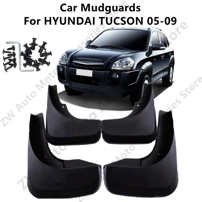 Car Mudguards For HYUNDAI TUCSON 05-09 Mud Guards Fender Flare Mudflaps Exterior Parts Auto Accessories Refit