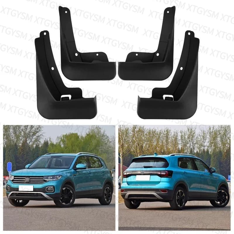 Mudguards FOR VW Volkswagen T-Cross 2019-2025 Fenders Car Mud Flaps Splash Guards ABS Black Exterior Accessories Anti Mud Sand