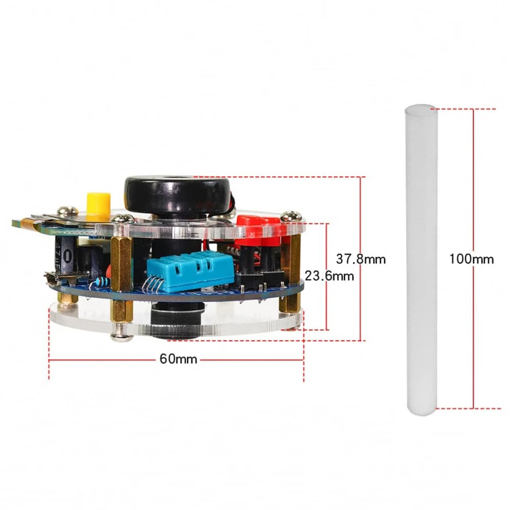 OLED Display USB Humidifier Mist Electronic Diy Kit Temperature And Humidity Spray Circuit Board Manufacturing Welding Practice