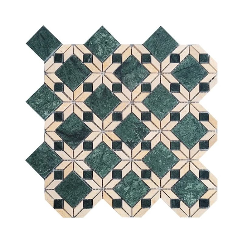 Natural Marble Mosaic Tiles Vintage Carrara Indian Floor Stone Mosaic Tiles
