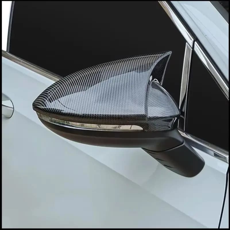 For Volkswagen VW Golf 8 MK8 2020-2022 Rearview Mirror Cover Trim With Horn Decorative Car Styling Accessories