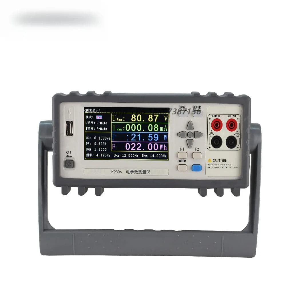 Single-phase  Electrical Power Analyzer JK9306 Digital Power Meter 600v with LED Digital Screen Display
