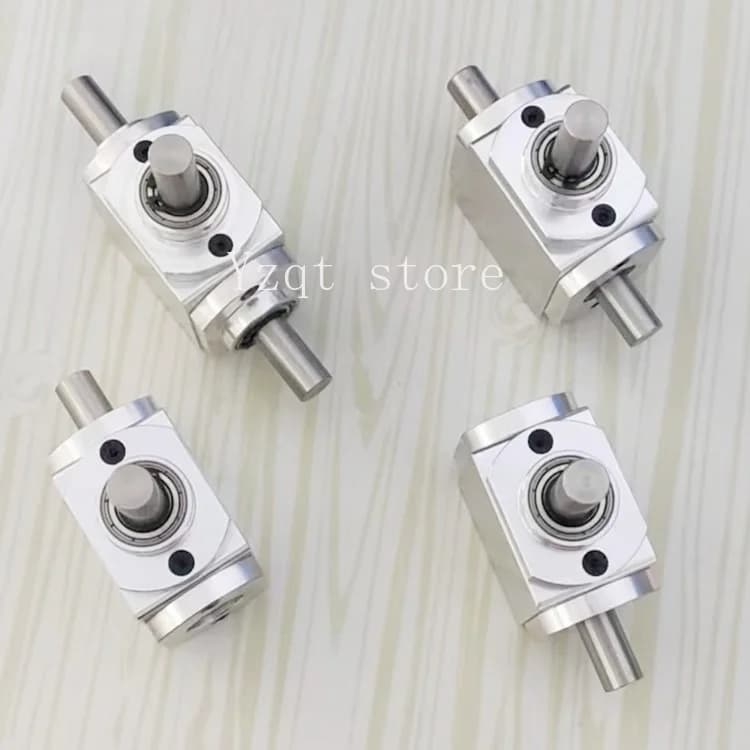 Small 1:1T type cross commutator shaft diameter 10 right angle transmission gearbox bevel gear reduction gearbox rotation
