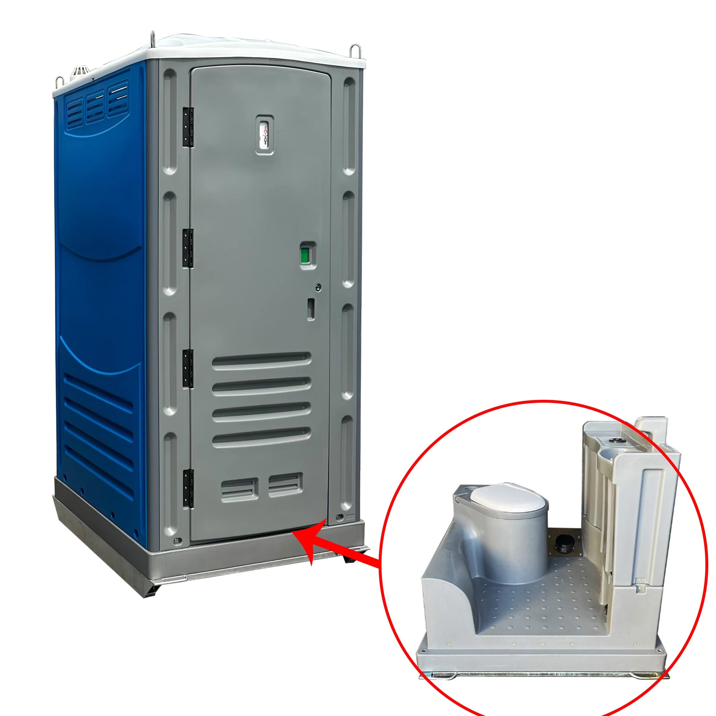 Porta Potty Plastic Restroom Ready to Ship Sea Shipping Container