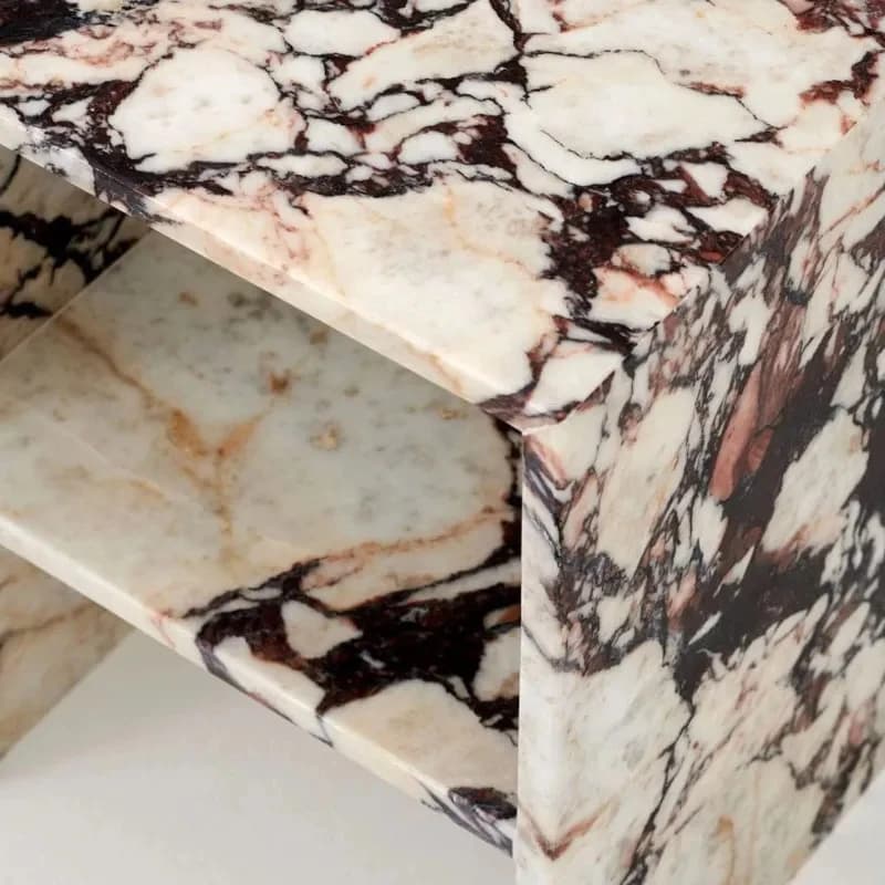 Furniture Carata Viola Bella High-End Marble Bedside Tle