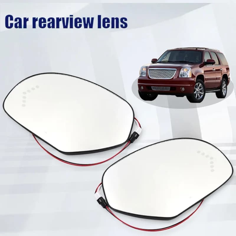 For GMC Sierra 1500 3500 HD Yukon XL reversing lens heated rearview mirror glass