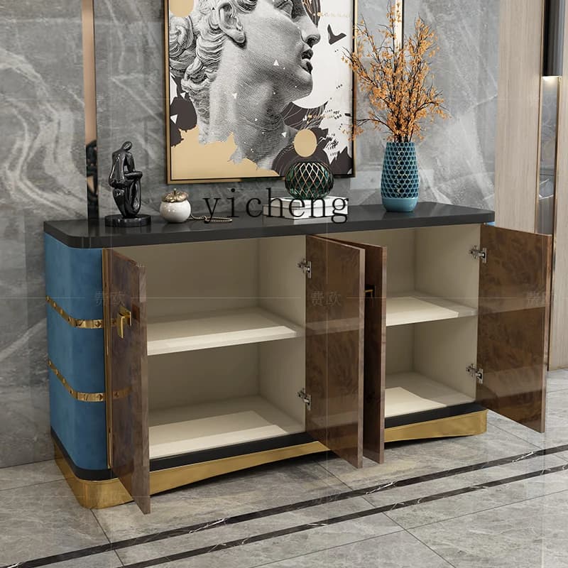 H3-20  light luxury dining side cabinet baking paint Italian postmodern restaurant locker household