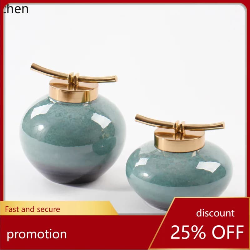 CZ Home Decor Model Room Soft Decorations High-End Tea Room Living Room Wine Cabinet Entrance Decorations