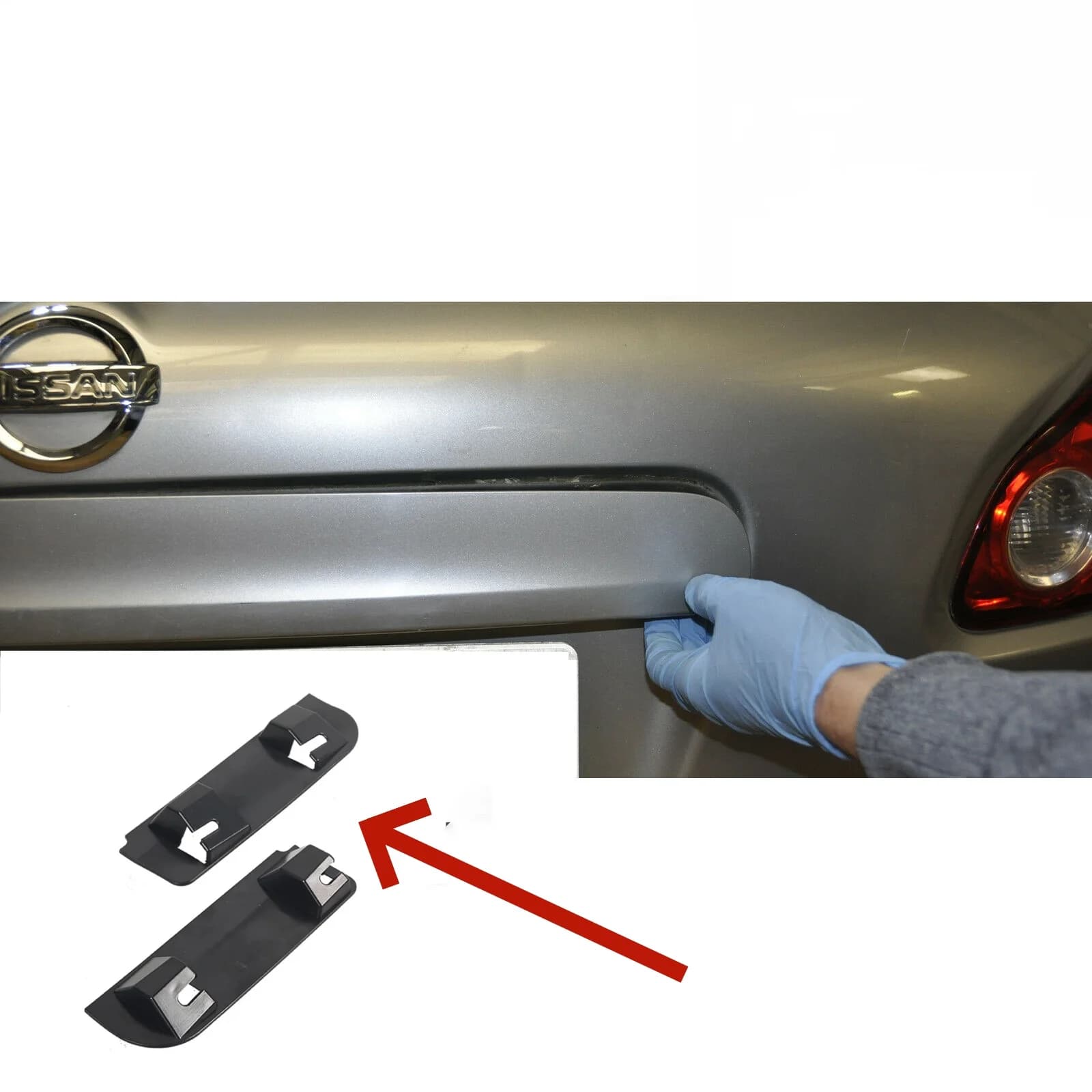 Tailgate Boot Handle Repair Snapped Clip Kit Clips For Nissan Qashqai 2006 -2013 90812JD20H 90812JD30H Car Interior Accessories