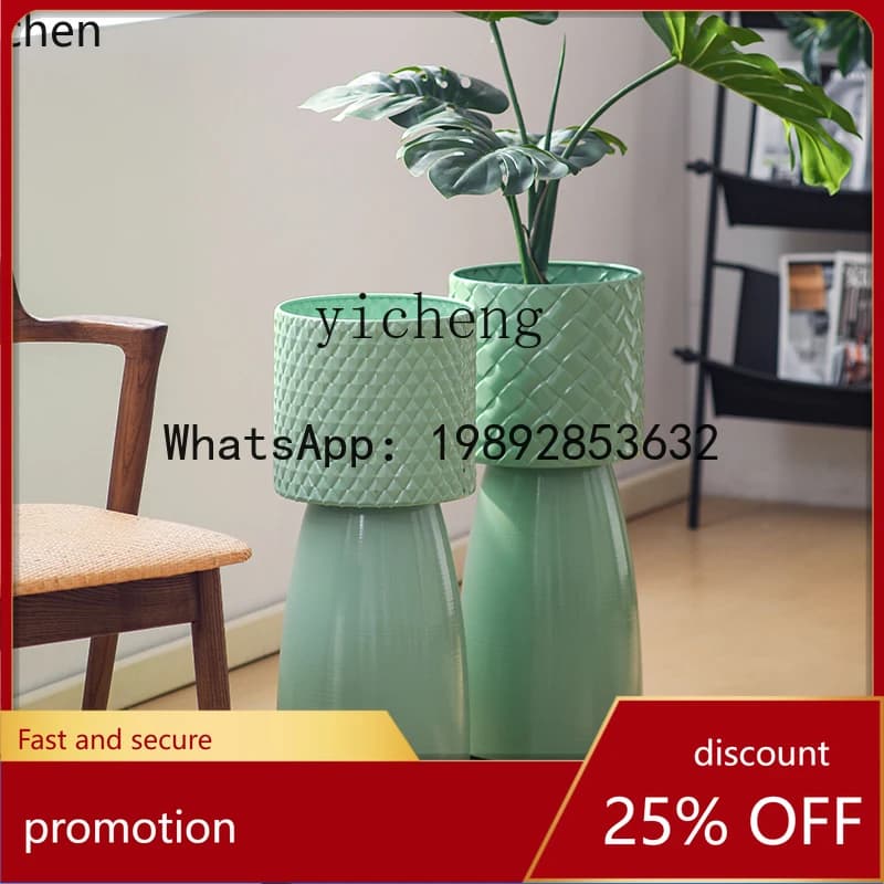 YFY  wrought iron vase flower stand balcony living room decoration ornament storage courtyard indoor flower pot stand