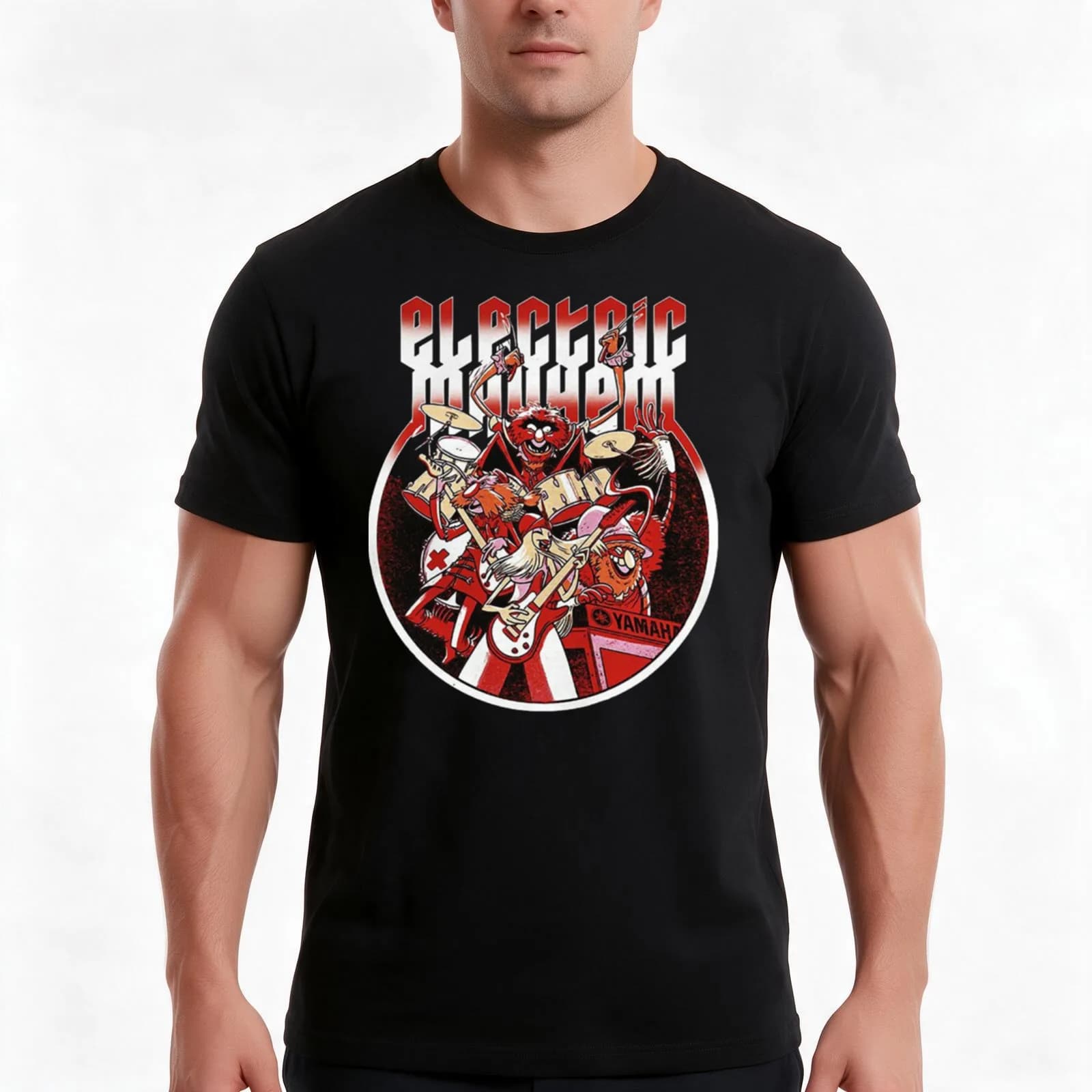 Dr.Teeth And The Electric Mayhem T-Shirt, Summer Casual Cotton Tee, Oversized Streetwear Tops, Vintage Graphic Print