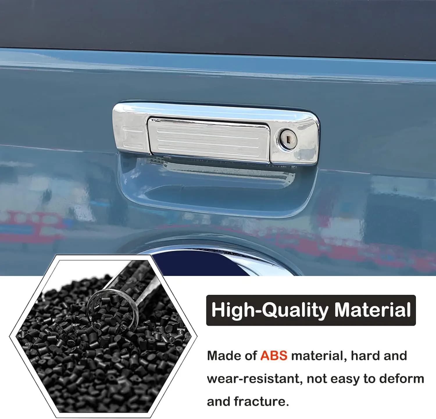 ABS Carbon Car Tailgate Handle Frame Trim For Ford Maverick 2022-2025 Tailgate Door Handle Decorative Cover Sticker Accessories