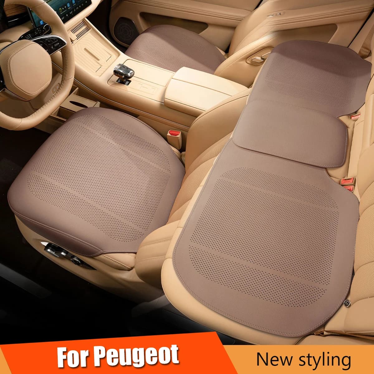 Ultra thin Summer Front Seat Car Seat Cushion For Peugeot 208 3008 308 508 408 2008 307 4008 Full Surround Cover Accessories